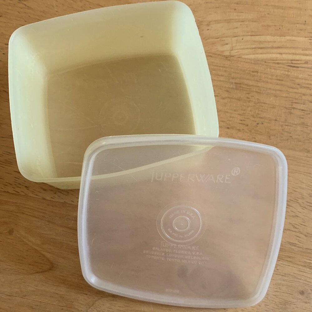 TUPPERWARE - Vintage Freezer MILLIONAIRE 311 container storage & lid, rectangle